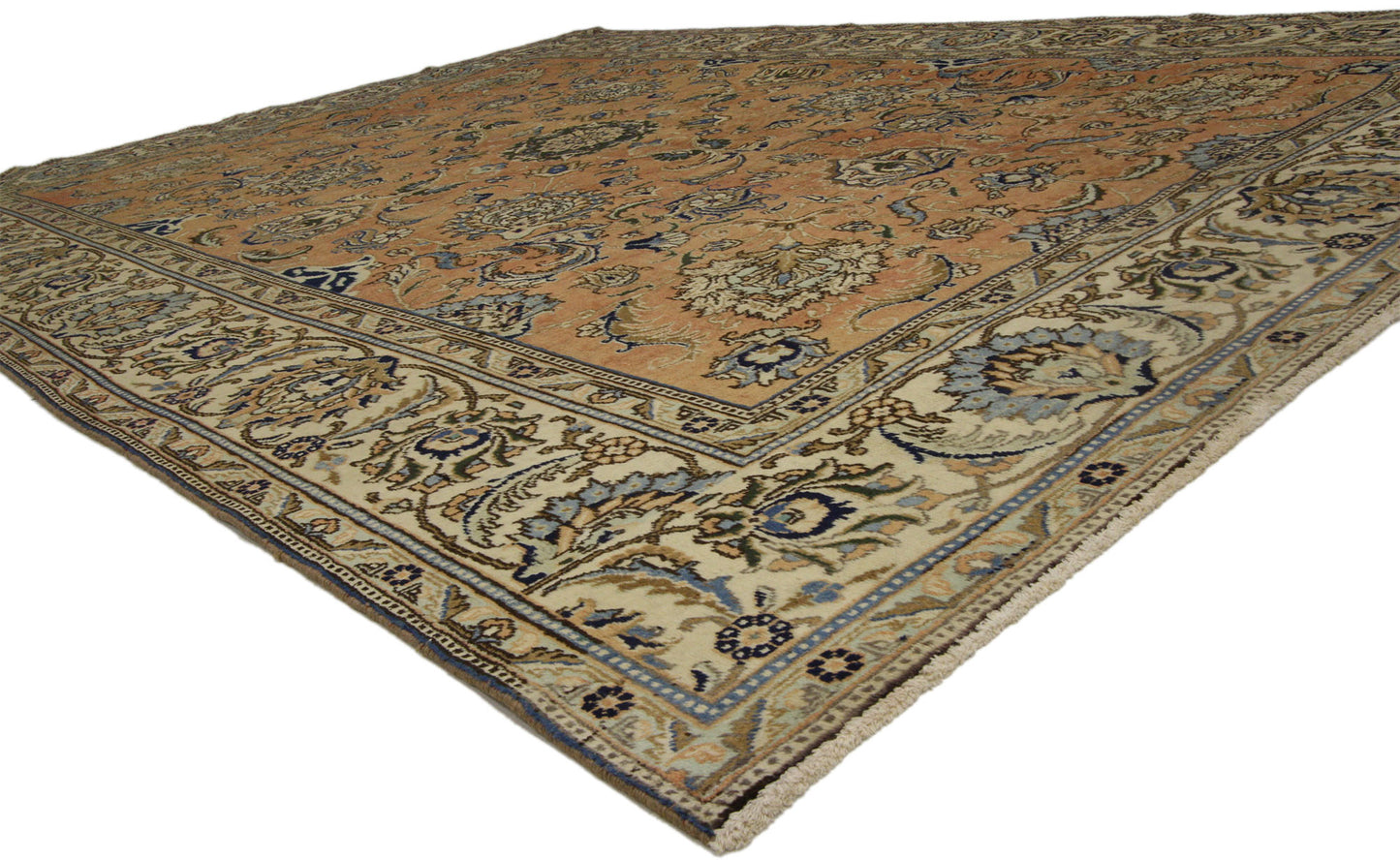 8 x 11 Vintage Persian Tabriz Rug 76284