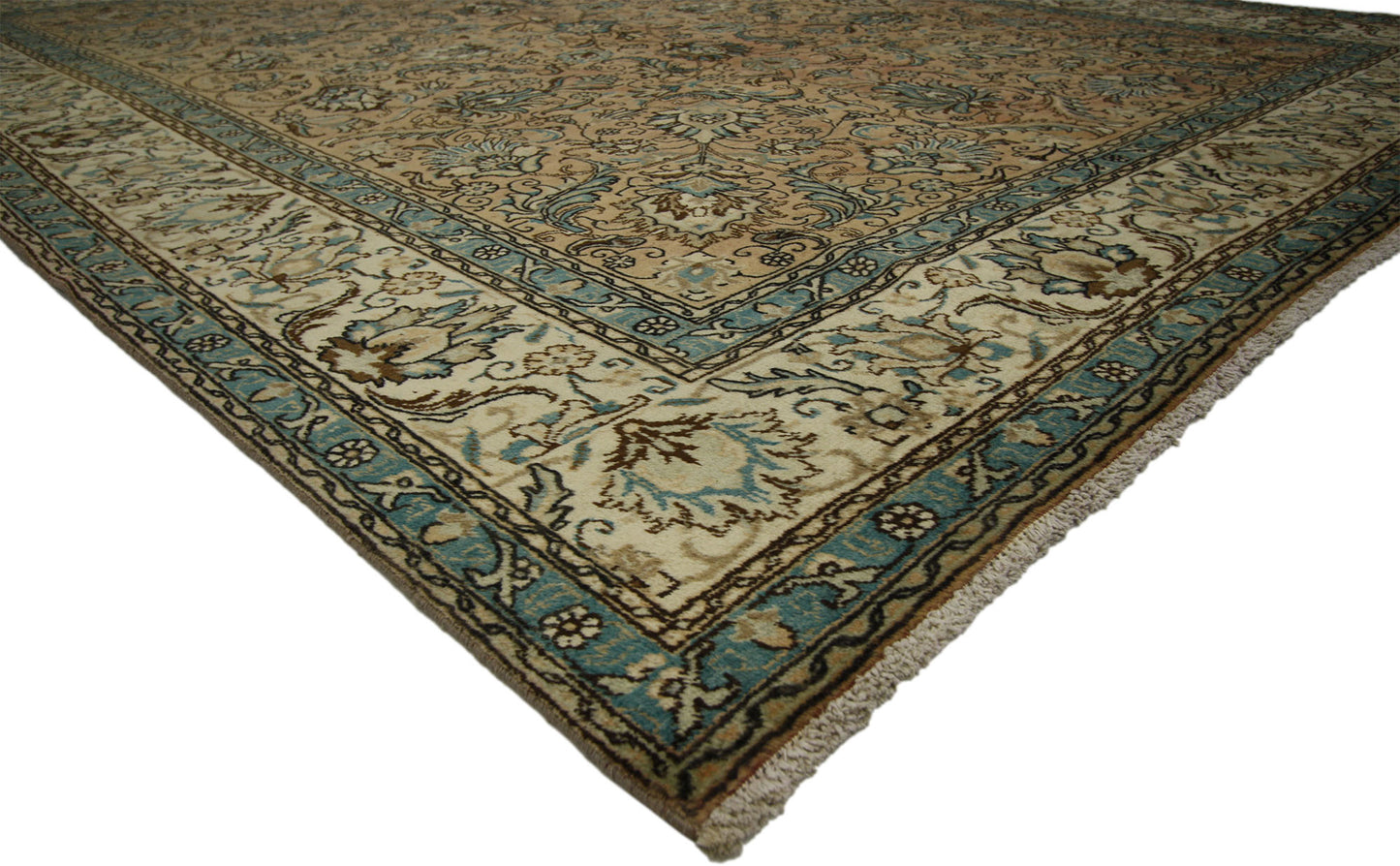 9 x 12 Vintage Persian Tabriz Rug 76289