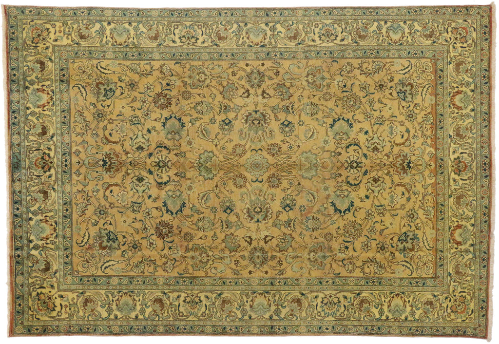 7 x 11 Vintage Persian Tabriz Rug 76308