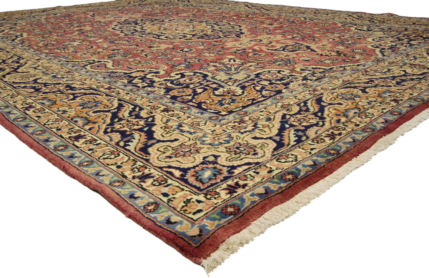 10 x 13 Vintage Persian Mashhad Rug 76310