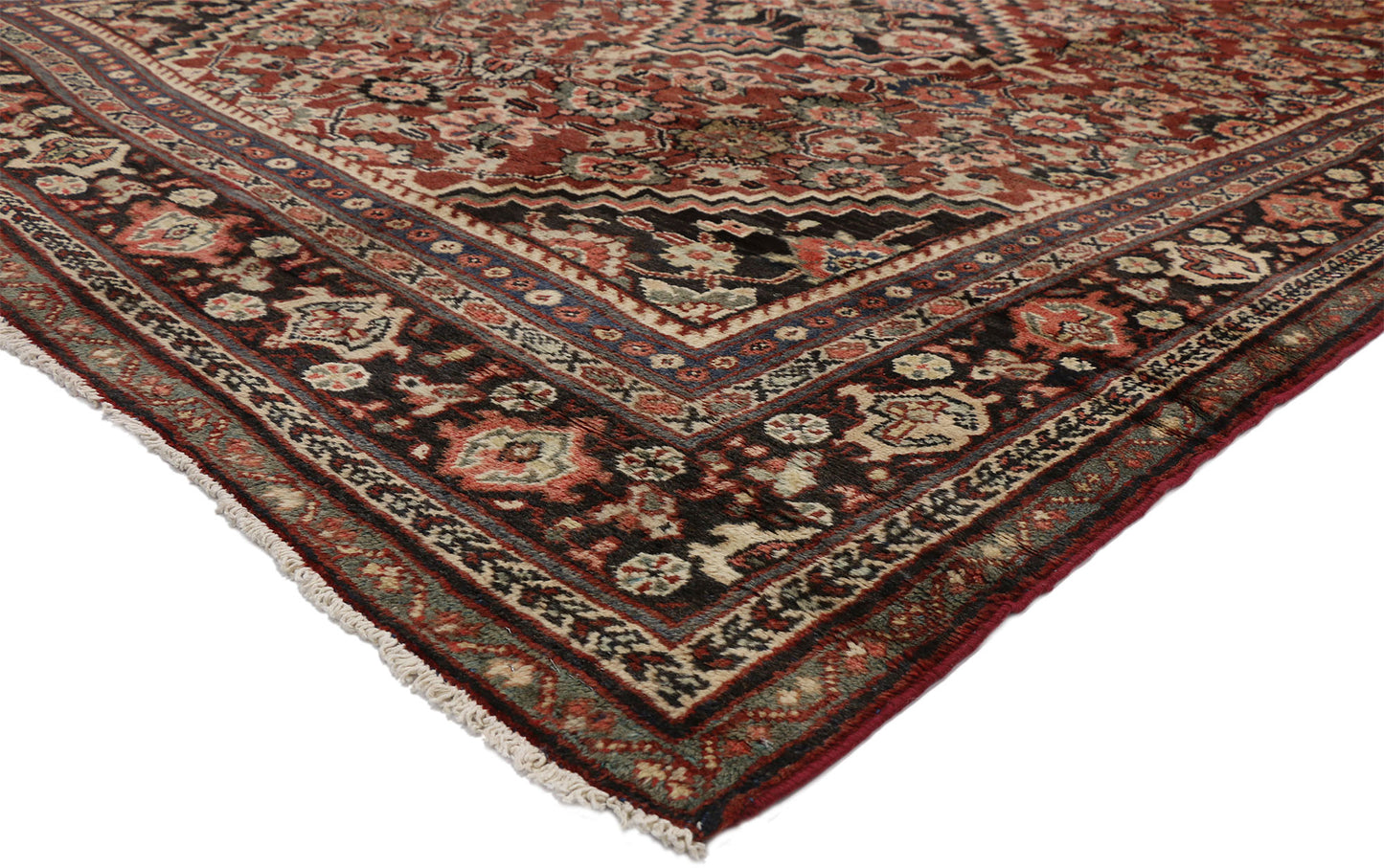 9 x 12 Vintage Persian Mahal Rug 76318