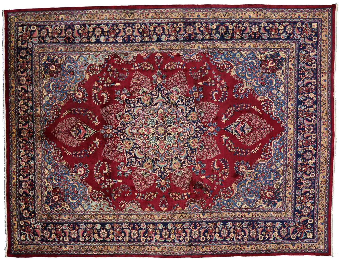 10 x 13 Vintage Mashad Rug 76330
