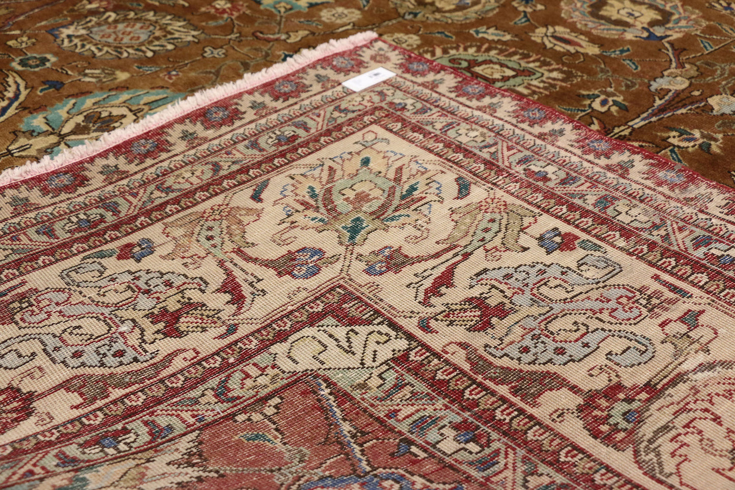 10 x 16 Vintage Persian Tabriz Rug 76347