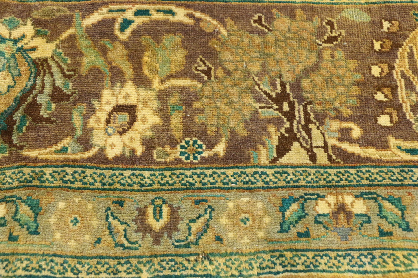 10 x 16 Vintage Persian Tabriz Rug 76348