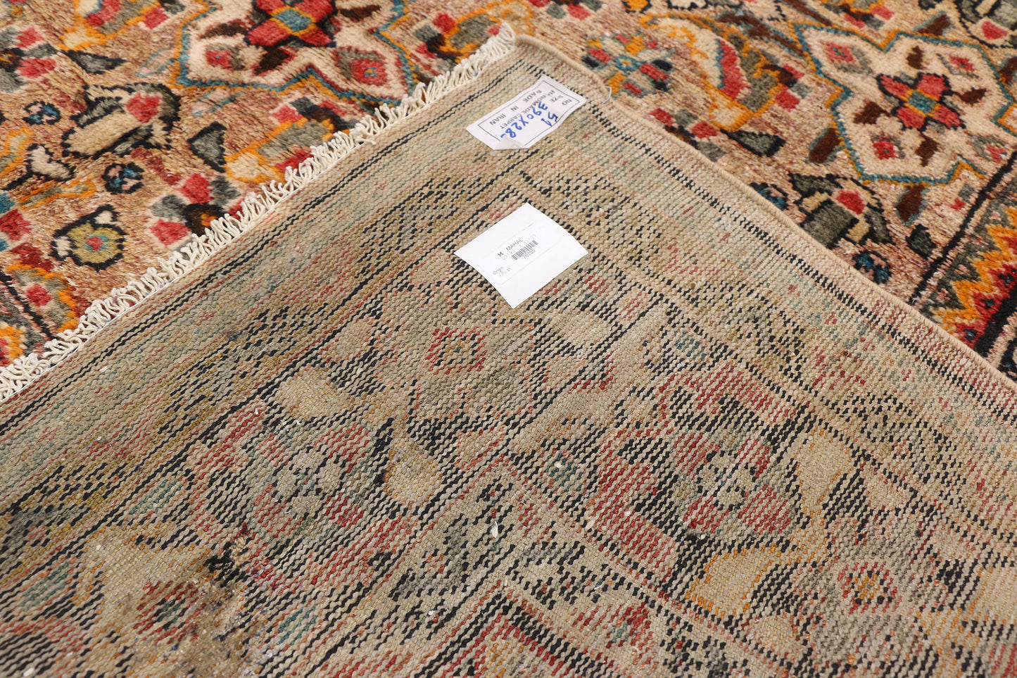 9 x 13 Vintage Persian Mahal Rug 76355