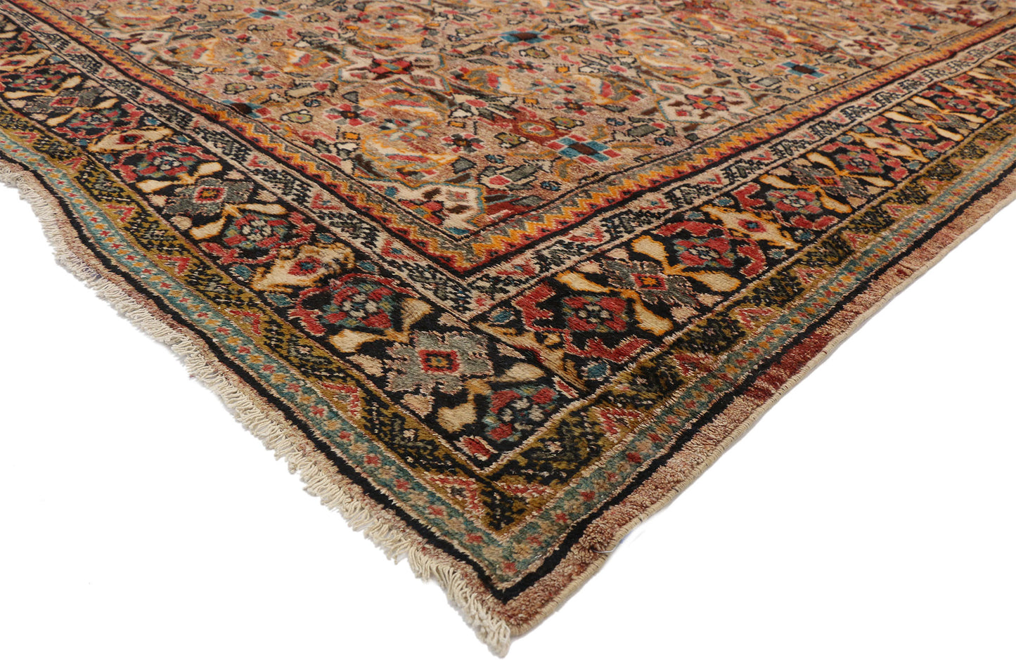 9 x 13 Vintage Persian Mahal Rug 76355