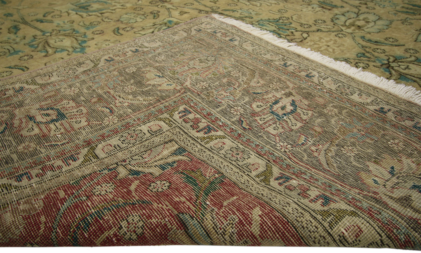 10 x 13 Vintage Persian Tabriz Rug 76369