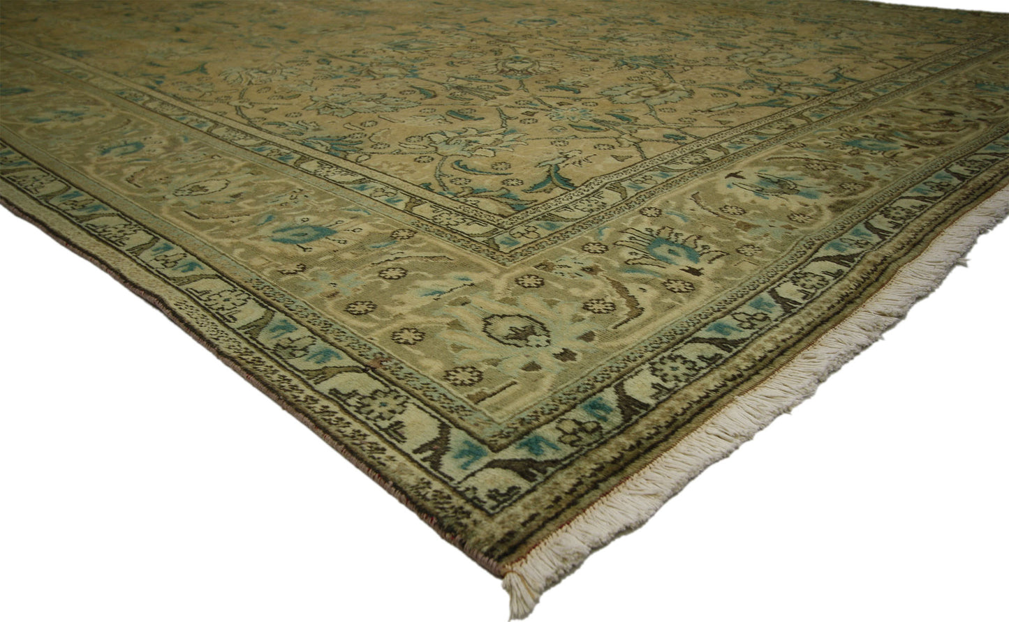 10 x 13 Vintage Persian Tabriz Rug 76369