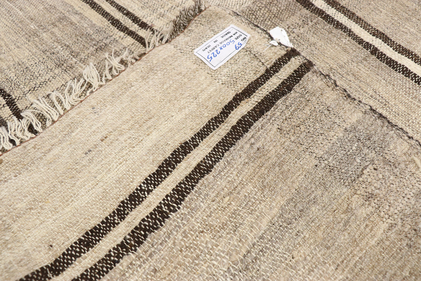 7 x 17 Vintage Persian Mazandaran Kilim Rug 76396