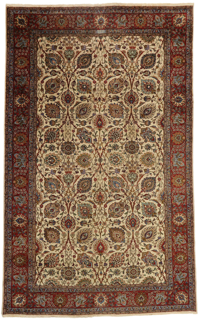 10 x 16 Vintage Persian Tabriz Rug 76409