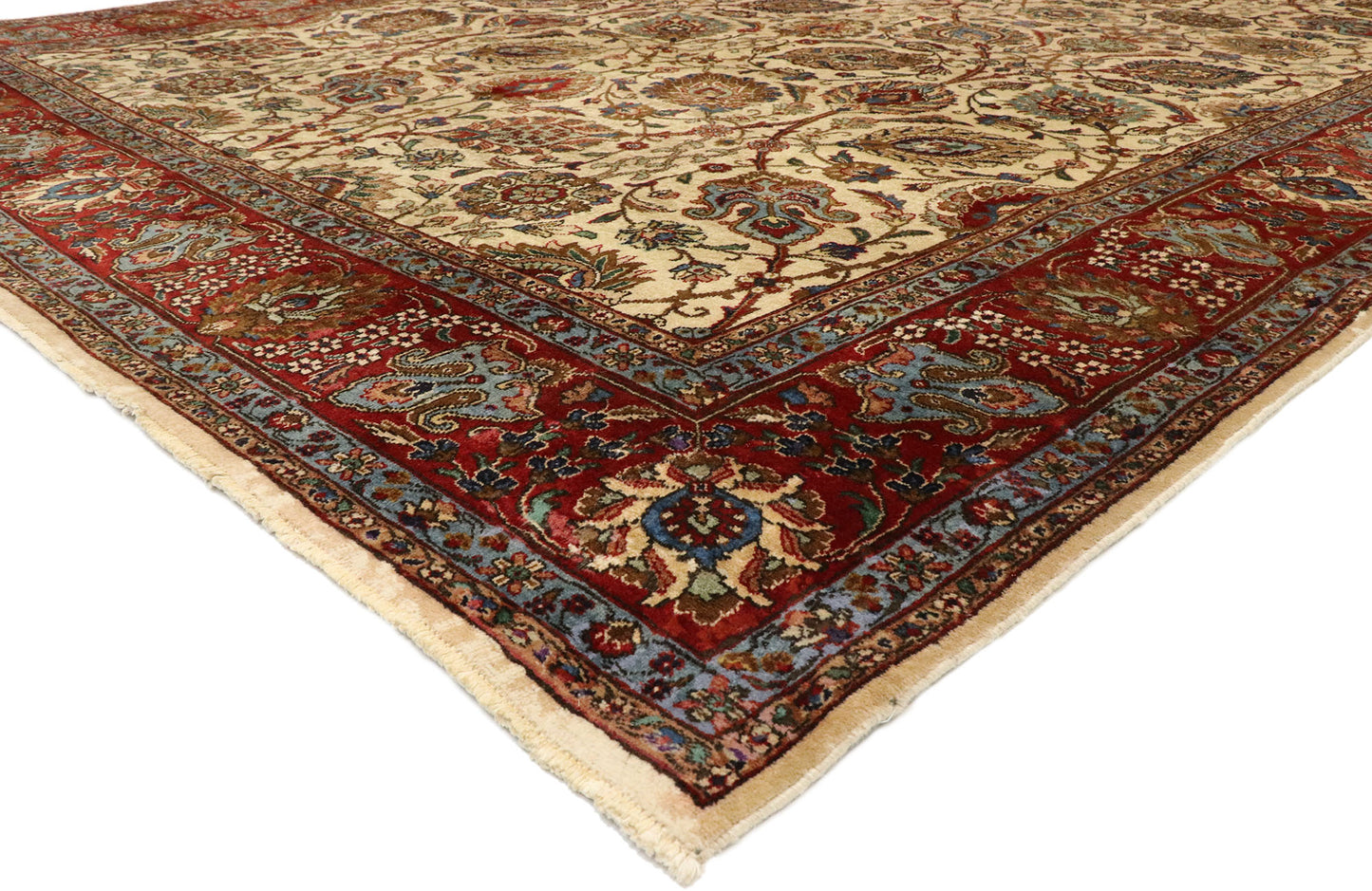 10 x 16 Vintage Persian Tabriz Rug 76409