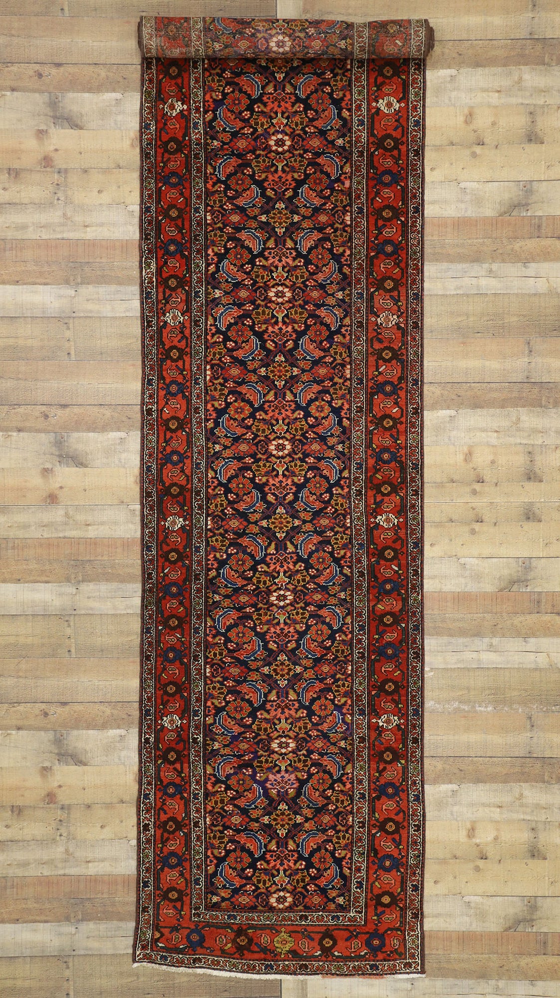 3 x 16 Antique Persian Malayer Runner 76423