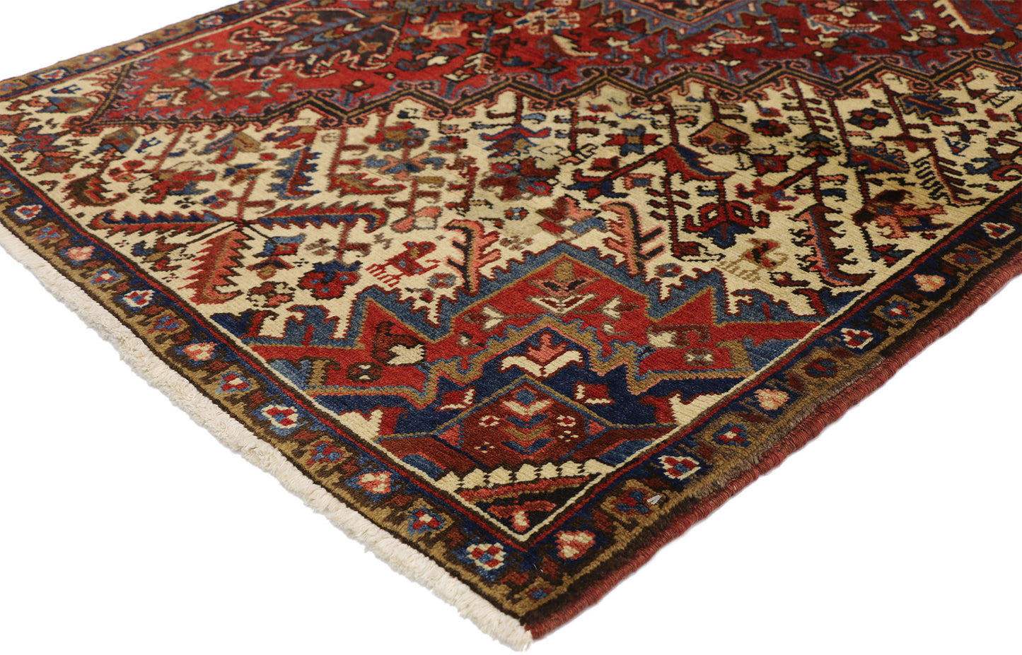 3 x 4 Vintage Persian Heriz Rug 76428