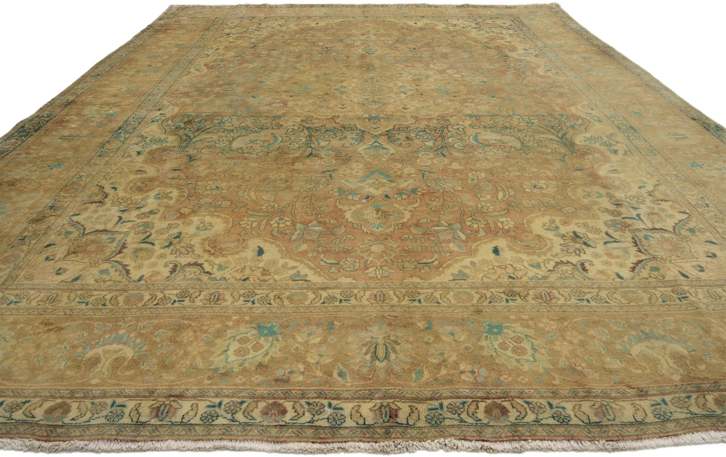 8 x 12 Vintage Persian Tabriz Rug 76433