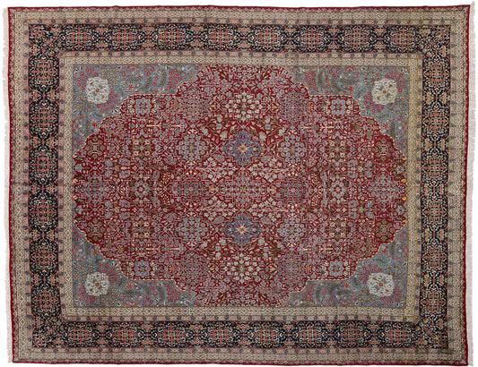 13 x 17 Vintage Persian Kerman Rug 76443