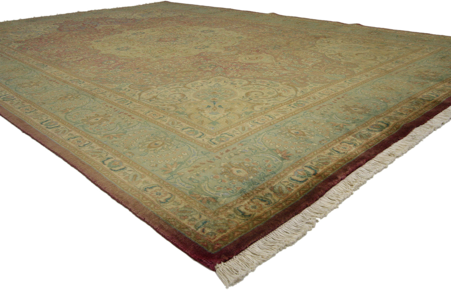 7 x 10 Vintage Persian Tabriz Rug 76472