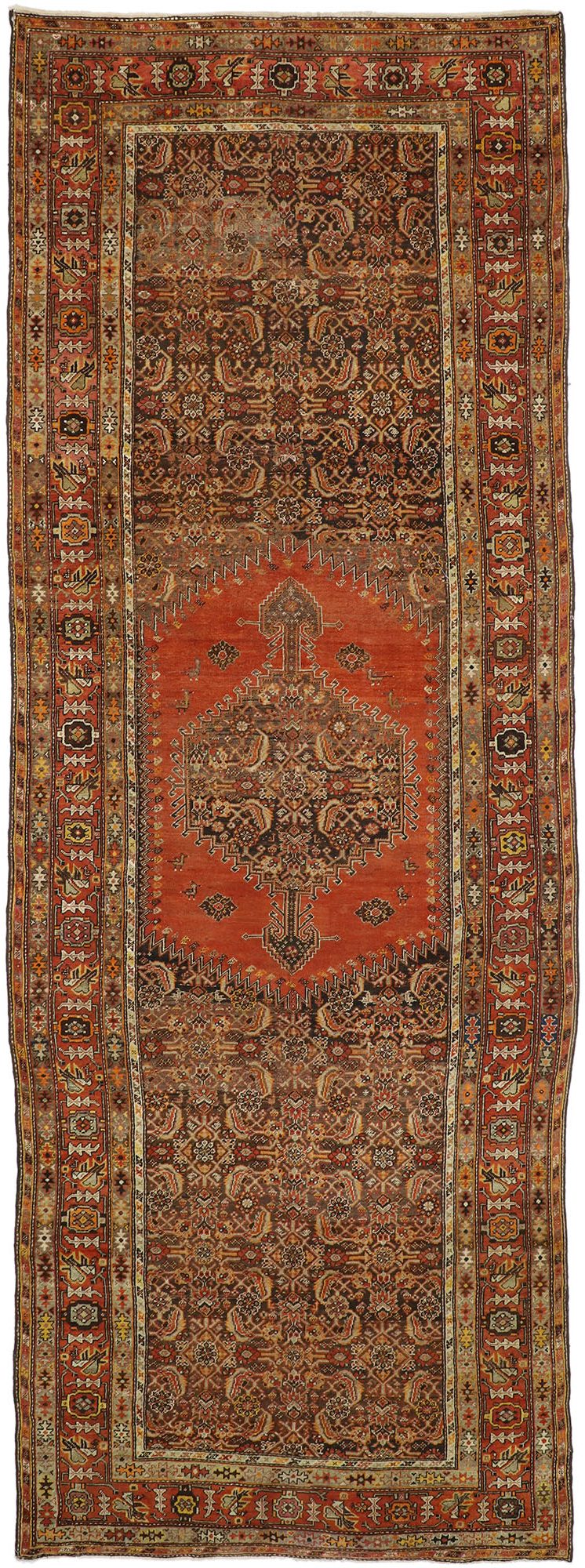 7 x 19 Antique Persian Malayer Rug 76488