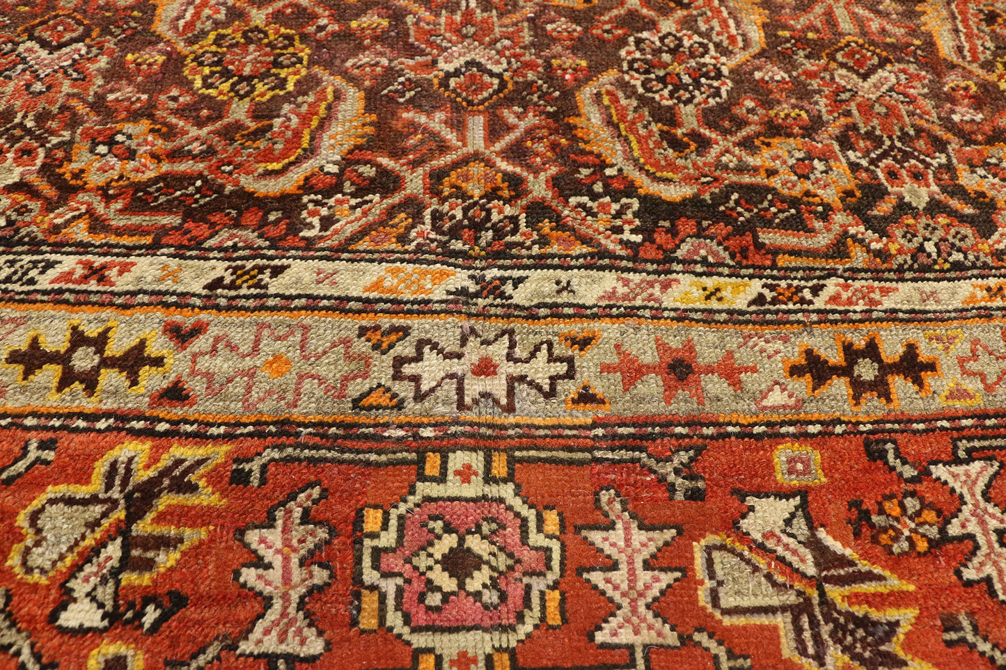 7 x 19 Antique Persian Malayer Rug 76488