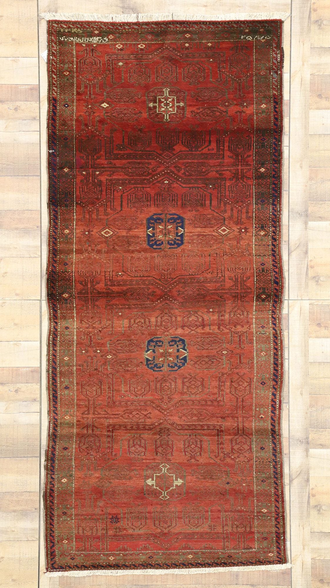 4 x 9 Vintage Persian Baluch Rug 76495