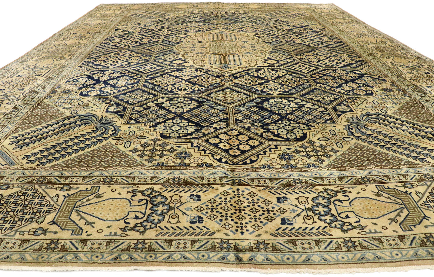 10 x 14 Vintage Persian Najafabad Rug 76502