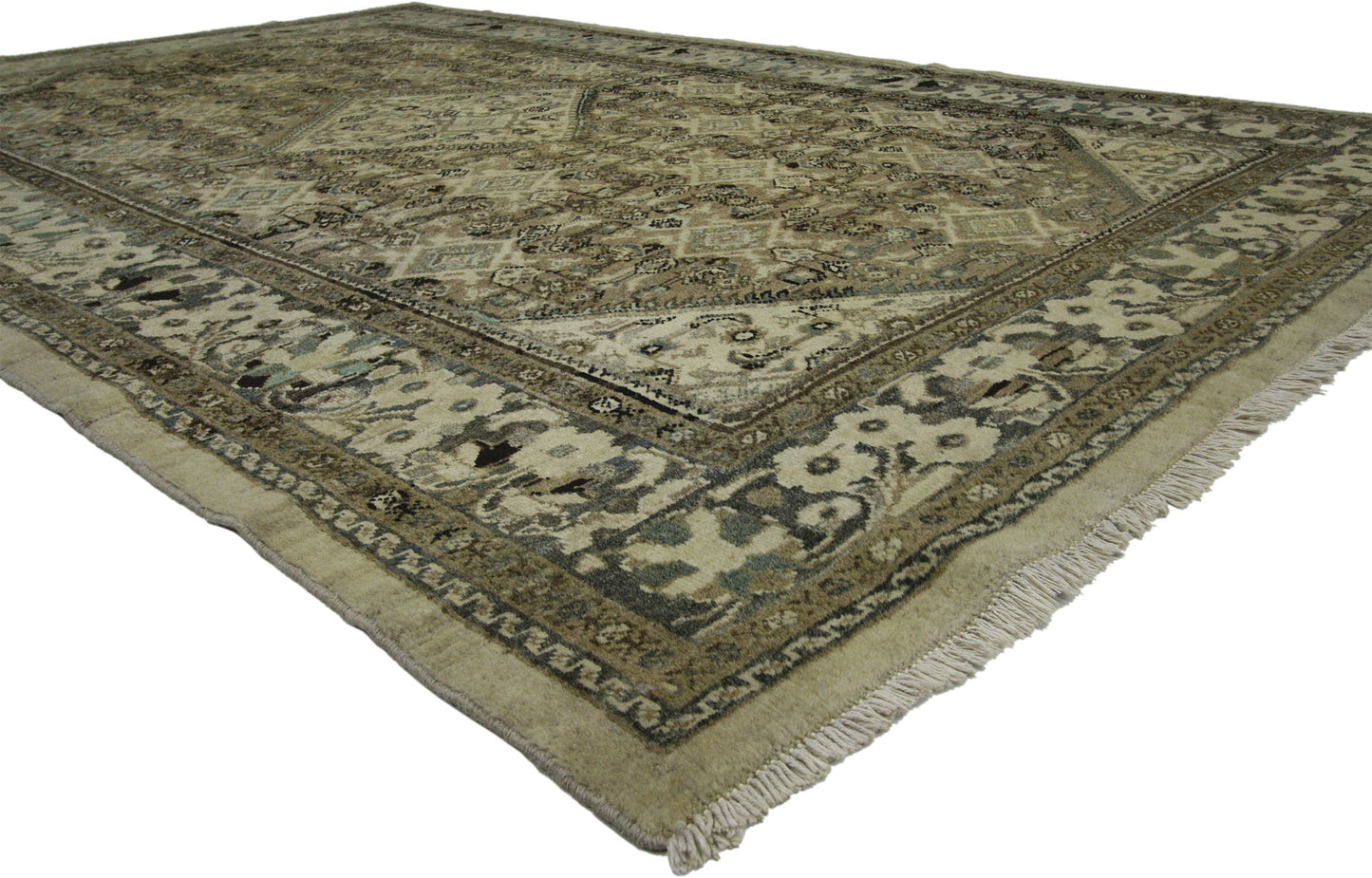 7 x 11 Vintage Persian Mahal Rug 76505
