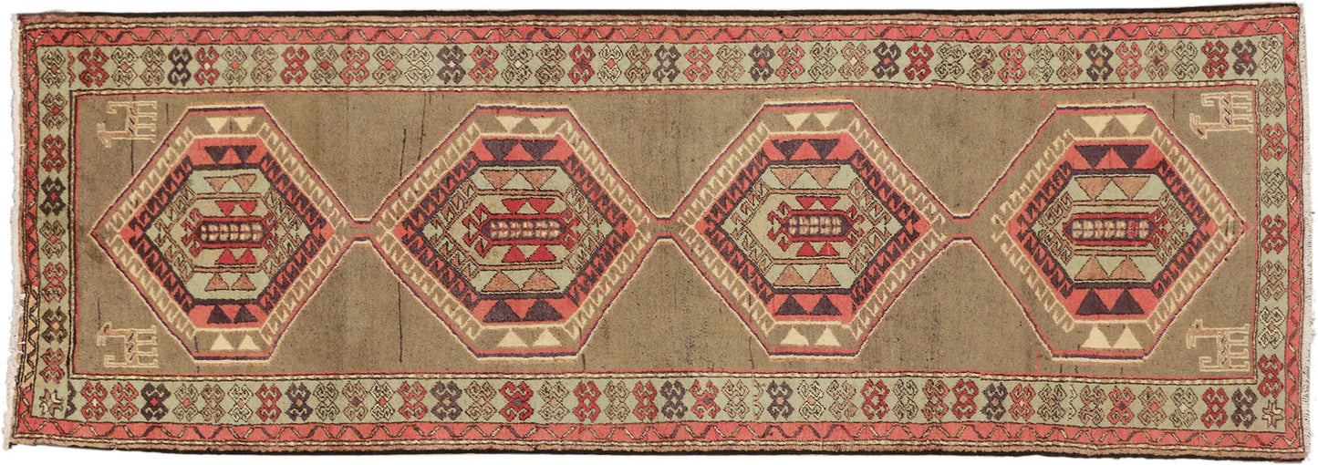 3 x 10 Vintage Persian Azerbaijan Rug 76513