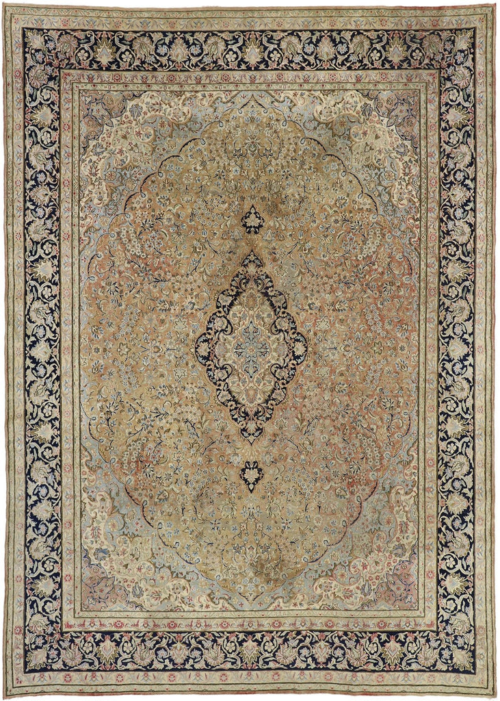 10 x 14 Vintage Persian Kerman Rug 76515