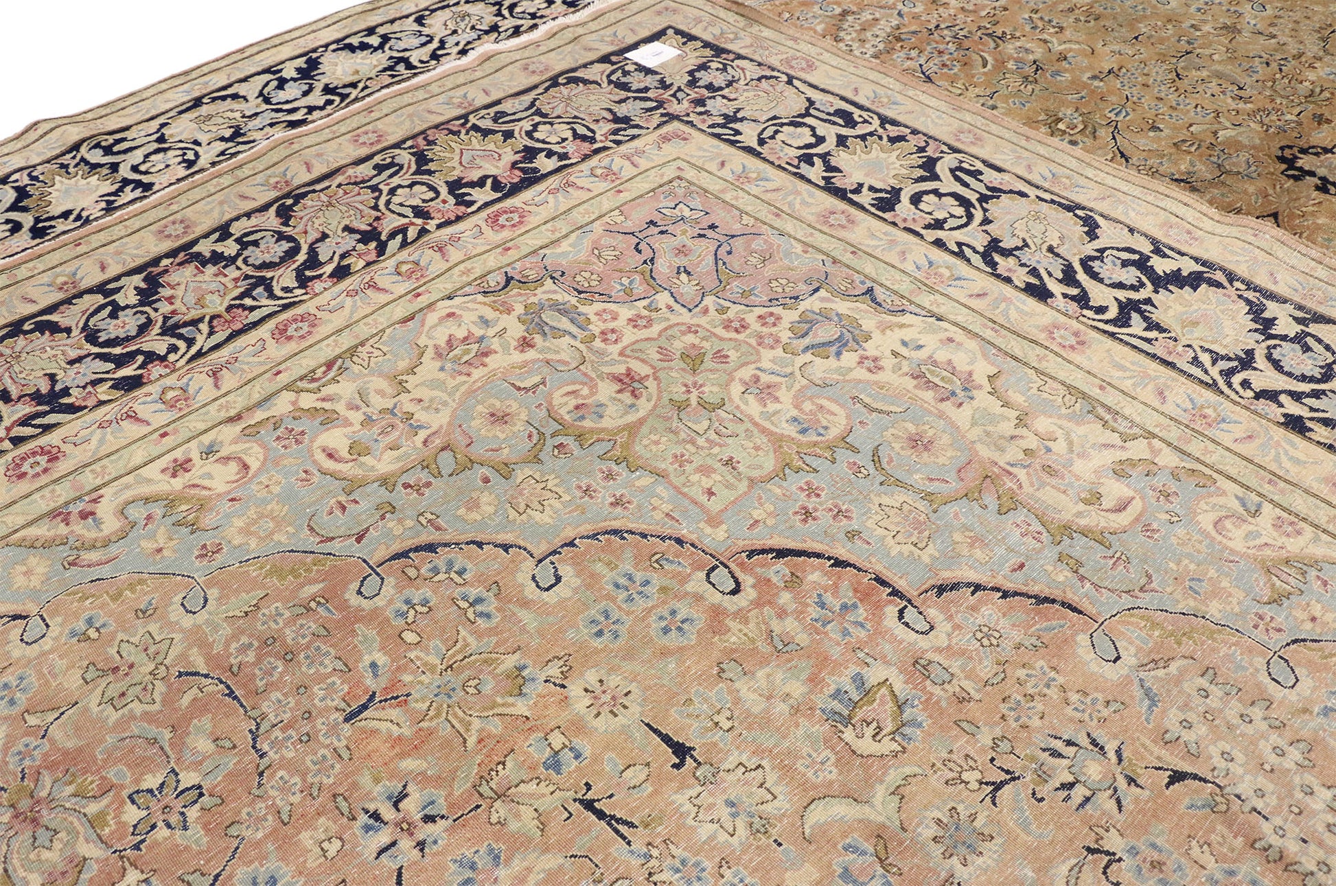 10 x 14 Vintage Persian Kerman Rug 76515