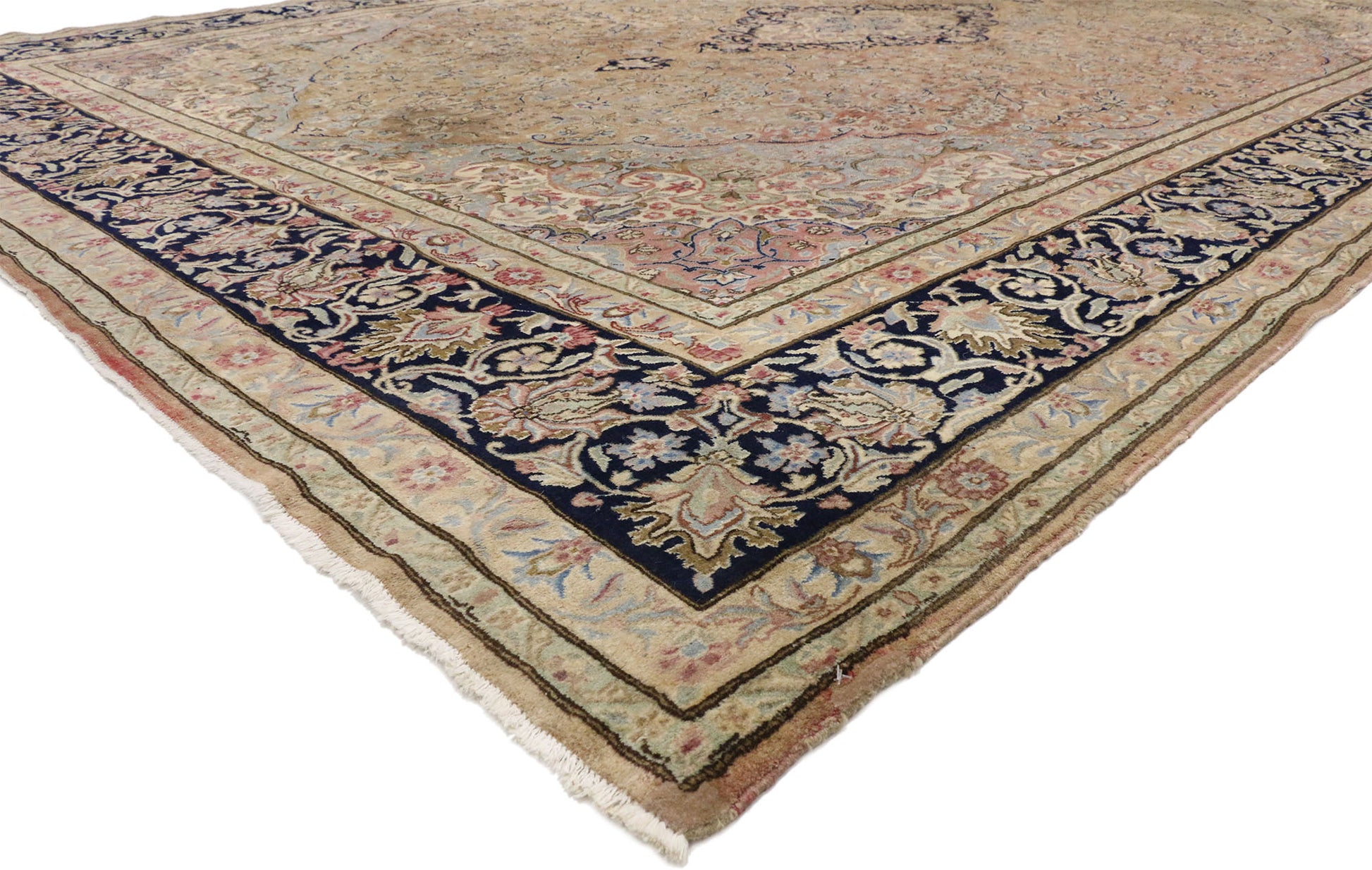 10 x 14 Vintage Persian Kerman Rug 76515