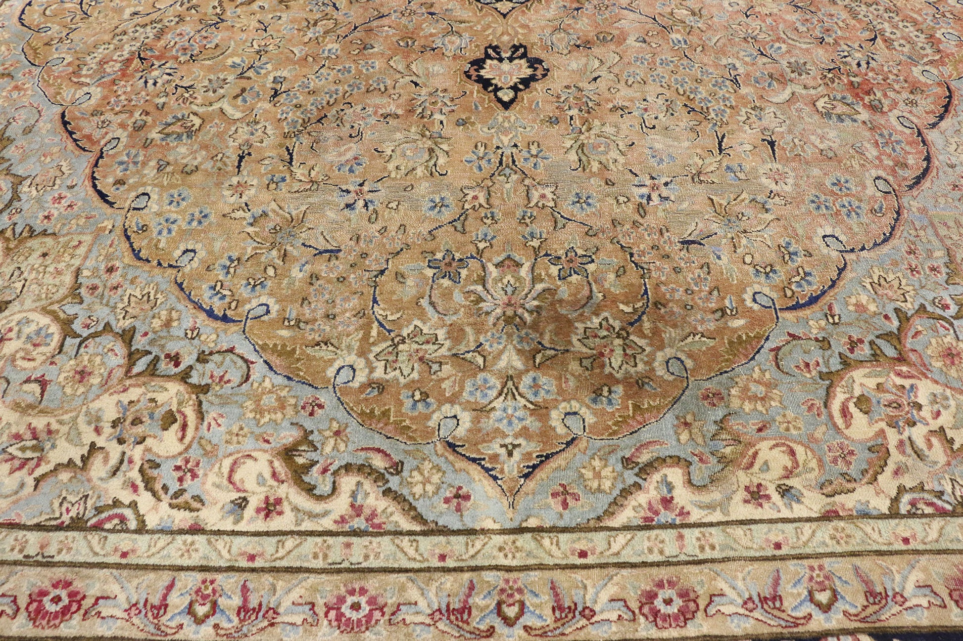 10 x 14 Vintage Persian Kerman Rug 76515