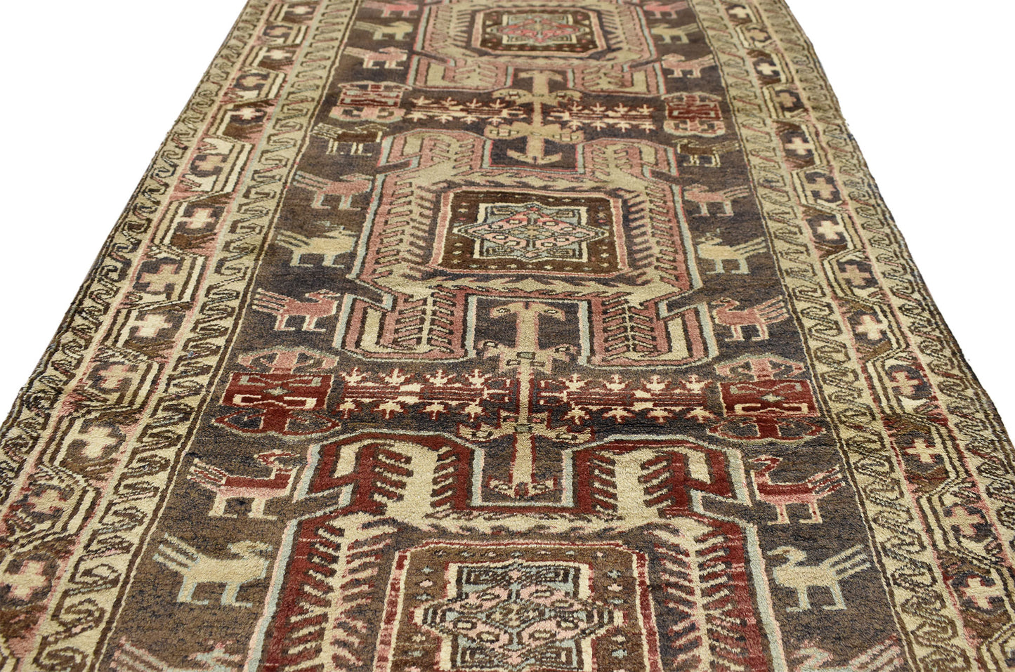 4 x 10 Vintage Persian Azerbaijan Rug 76524