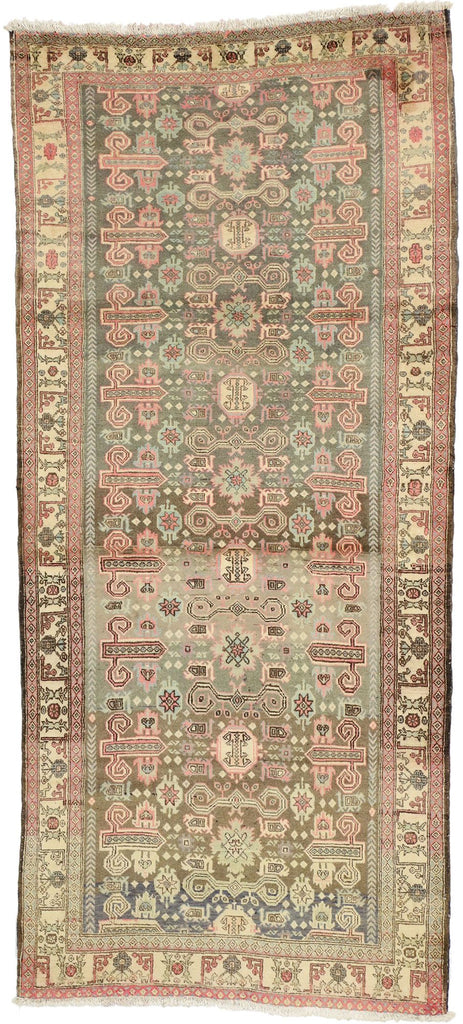 4 x 9 Vintage Persian Azerbaijan Rug 76527