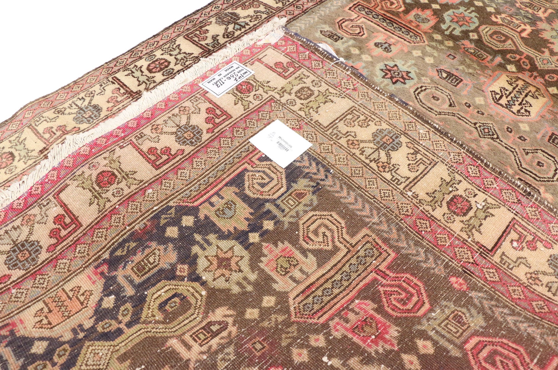 4 x 9 Vintage Persian Azerbaijan Rug 76527