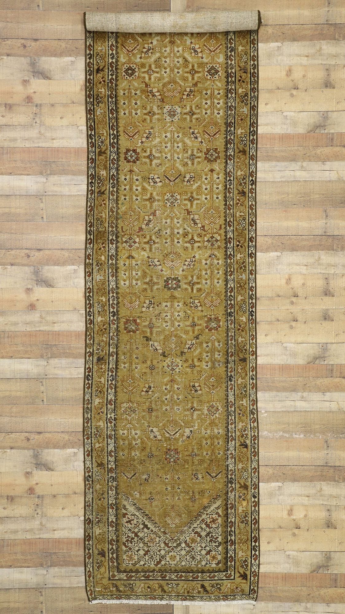 3 x 16 Antique Persian Malayer Runner 76552