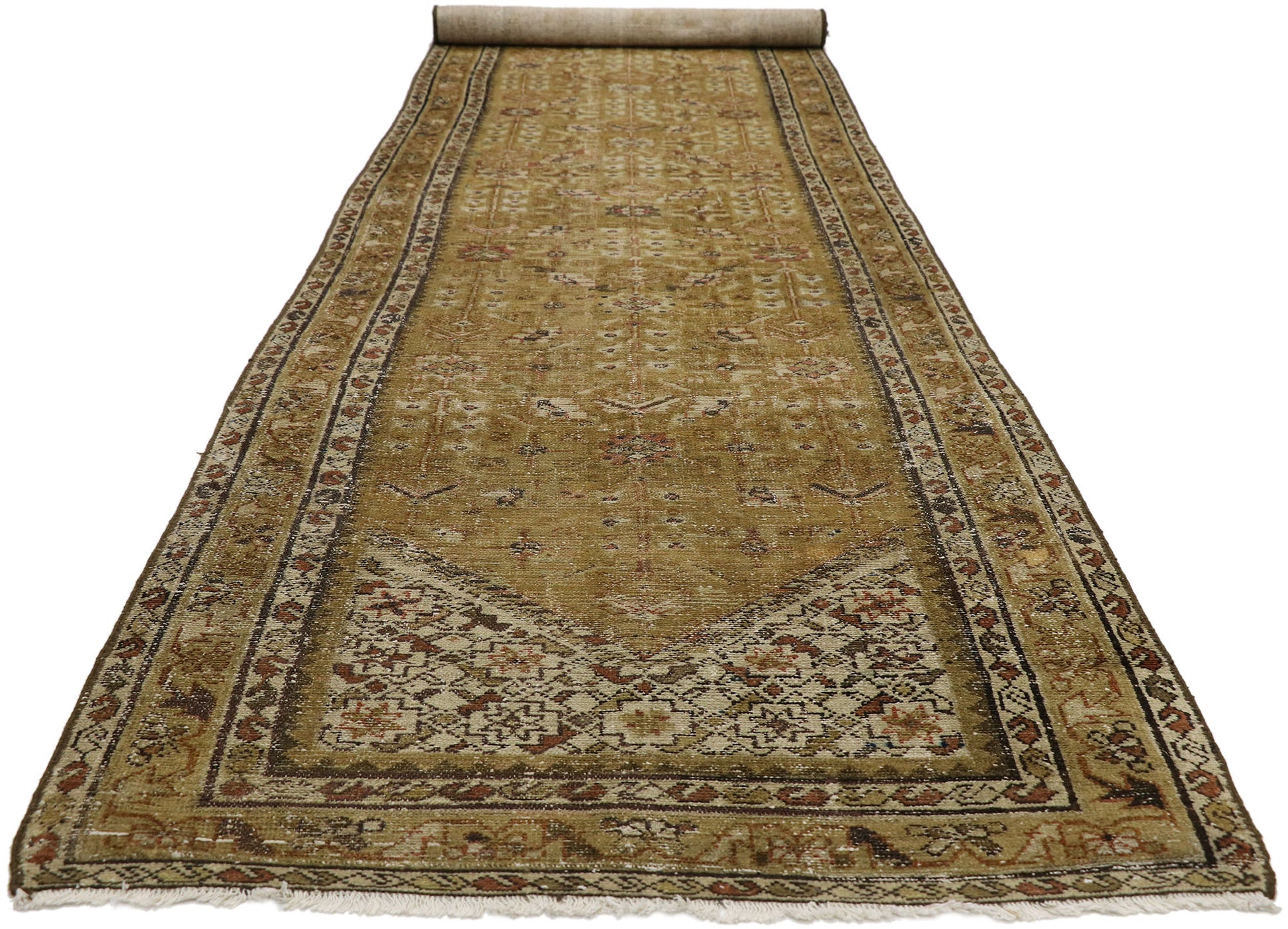 3 x 16 Antique Persian Malayer Runner 76552