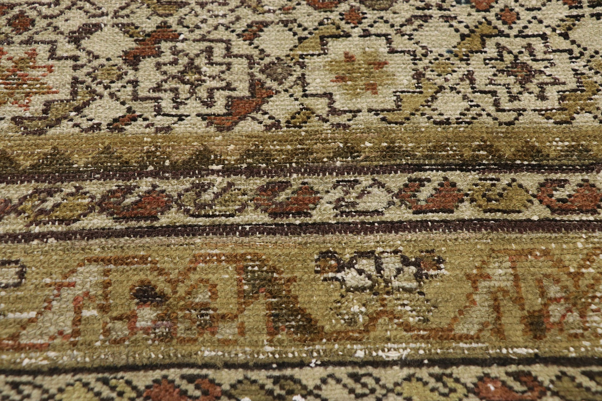 3 x 16 Antique Persian Malayer Runner 76552