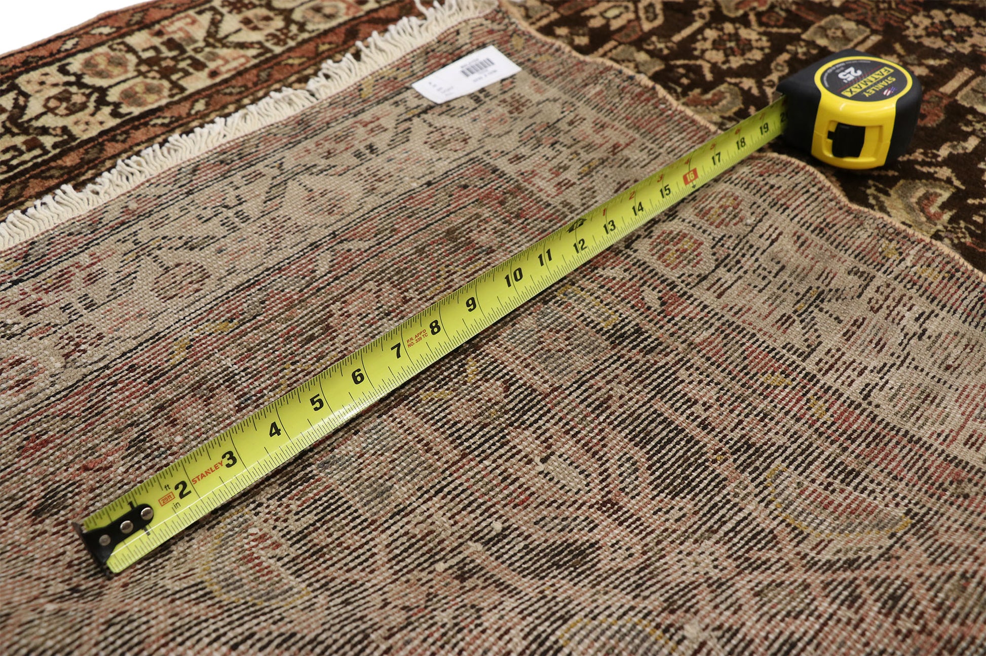 3 x 13 Antique Brown Persian Malayer Rug 76558