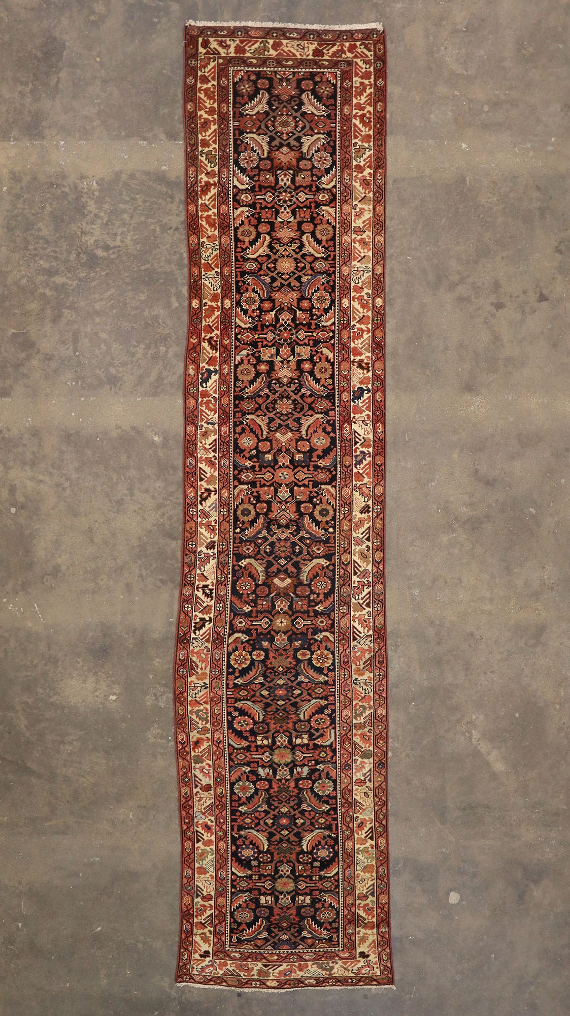 3 x 15 Antique Persian Malayer Runner 76581