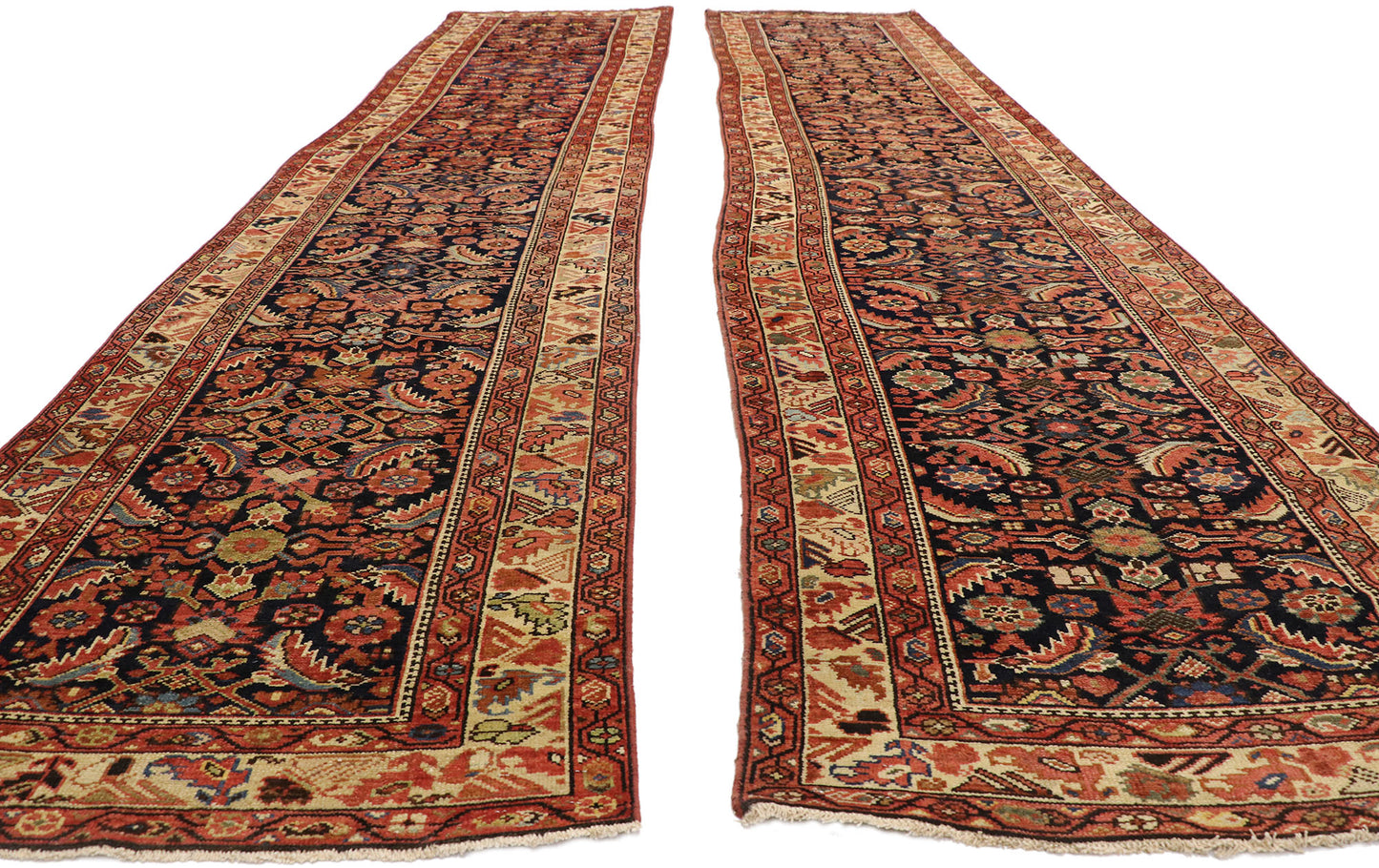 3 x 15 Antique Persian Malayer Runner 76581