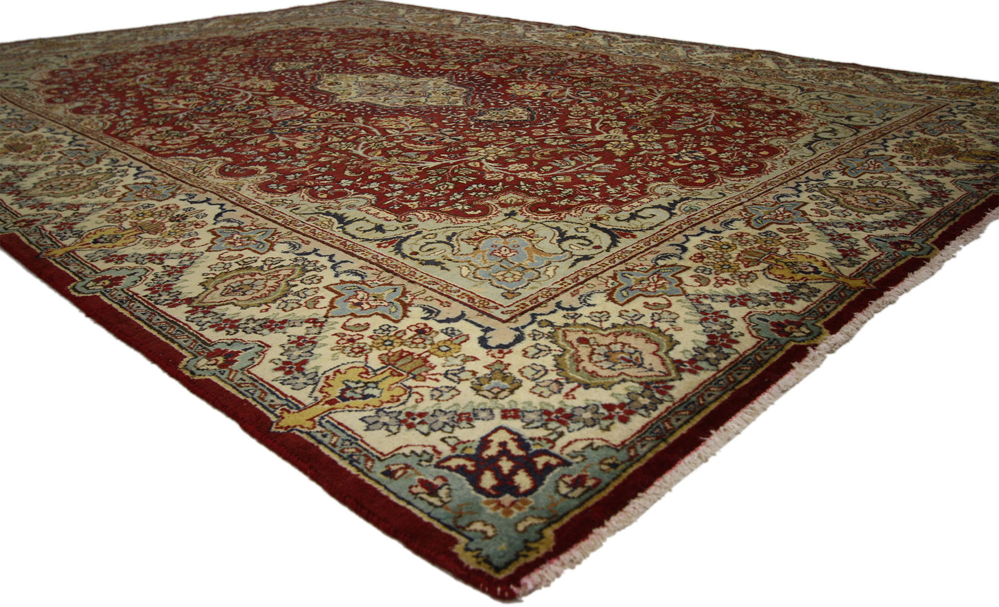 7 x 9 Vintage Persian Tabriz Rug 76583