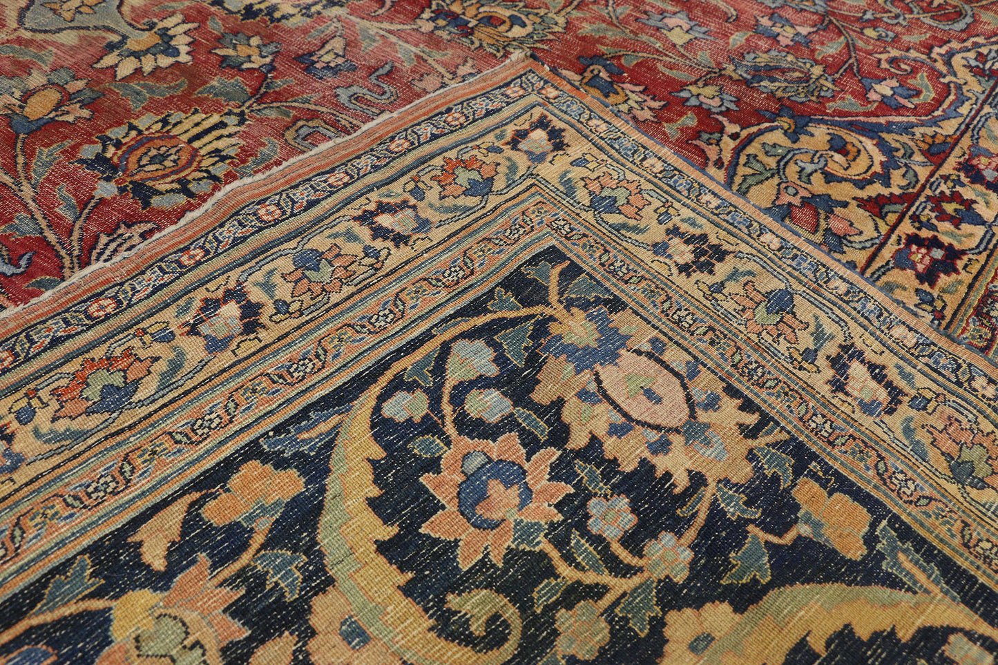 9 x 16 Antique Persian Mashad Rug 76594