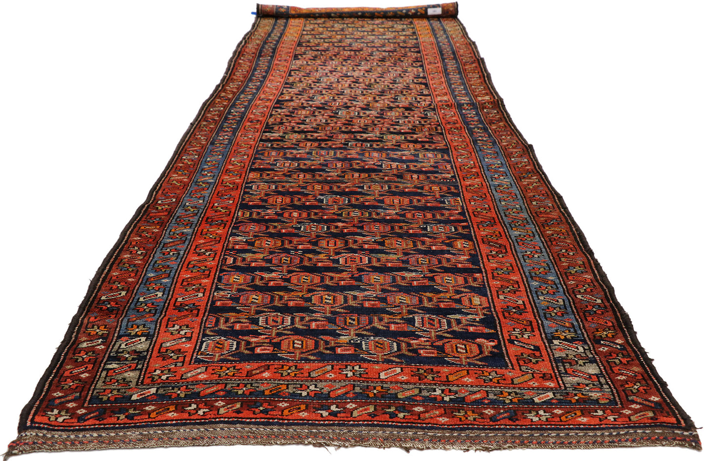 4 x 12 Antique Persian Kurdish Rug 76615
