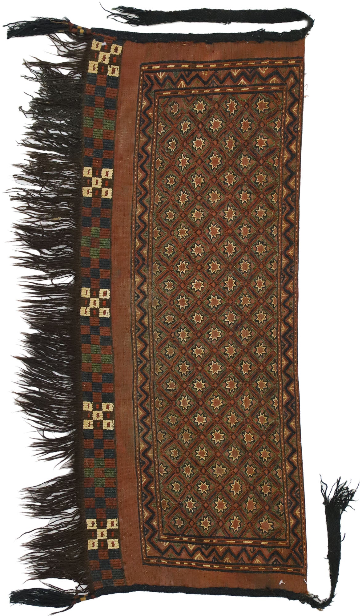 2 x 4 Vintage Ersari Torba Afghan Textile 76637