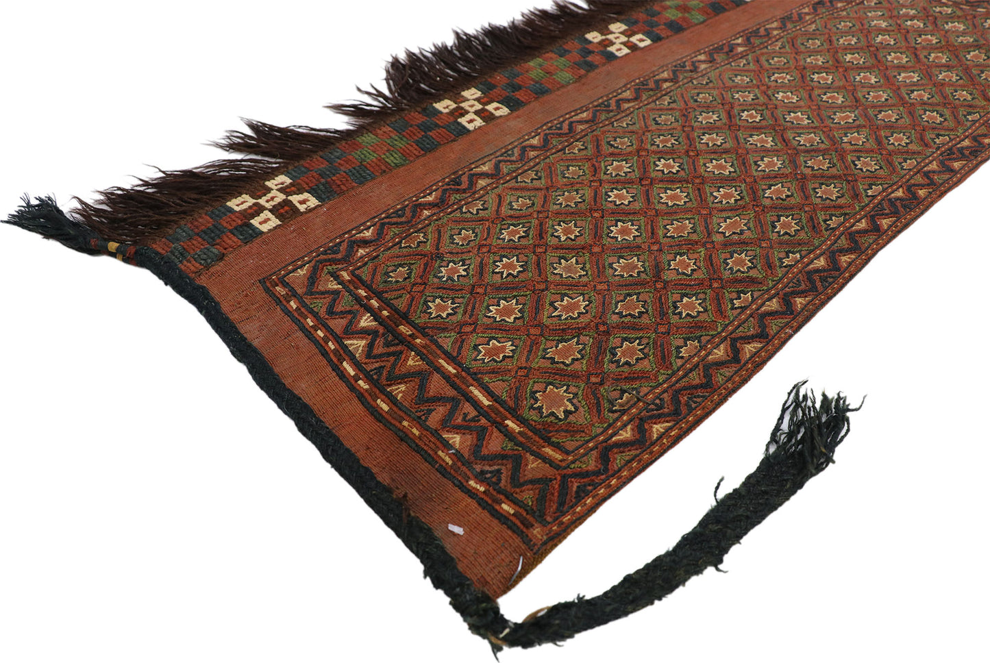 2 x 4 Vintage Ersari Torba Afghan Textile 76637