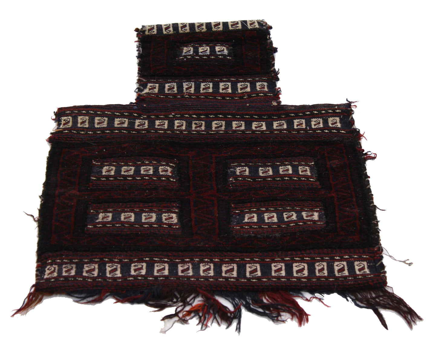 2 x 2 Antique Afghan Balouch Salt Bag 76638