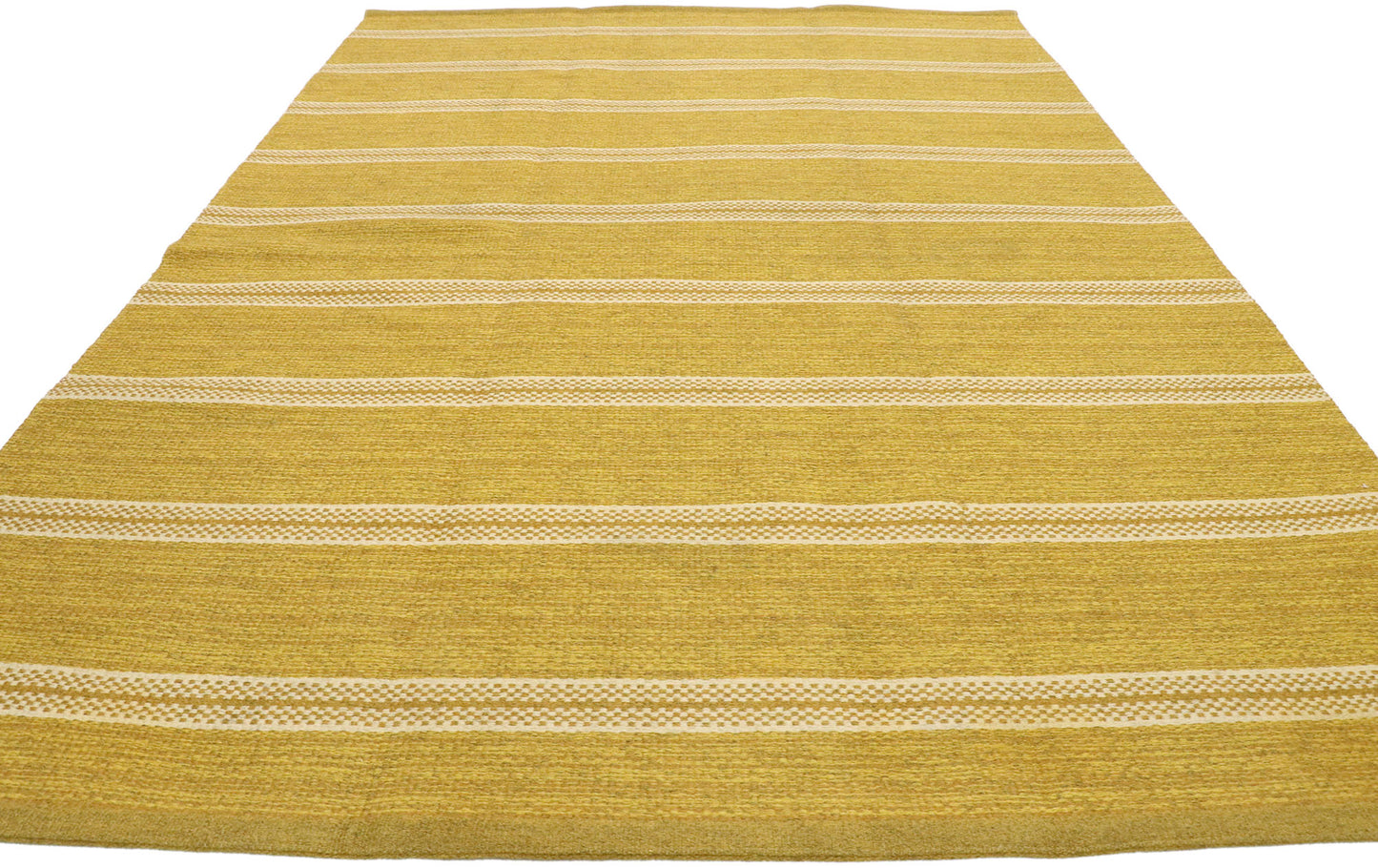 5 x 8 Vintage Gold Swedish Rollakan Rug 76644