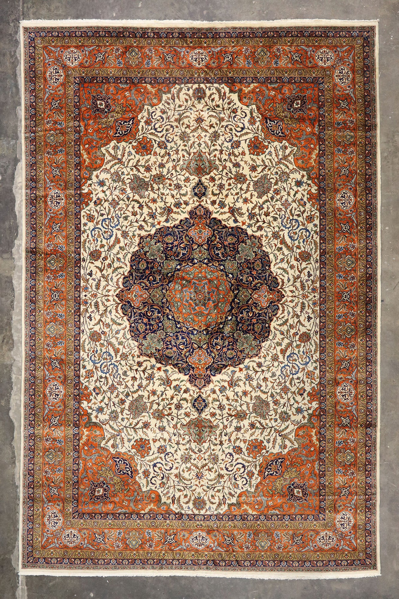 12 x 18 Vintage Romanian Mashhad Rug 76657