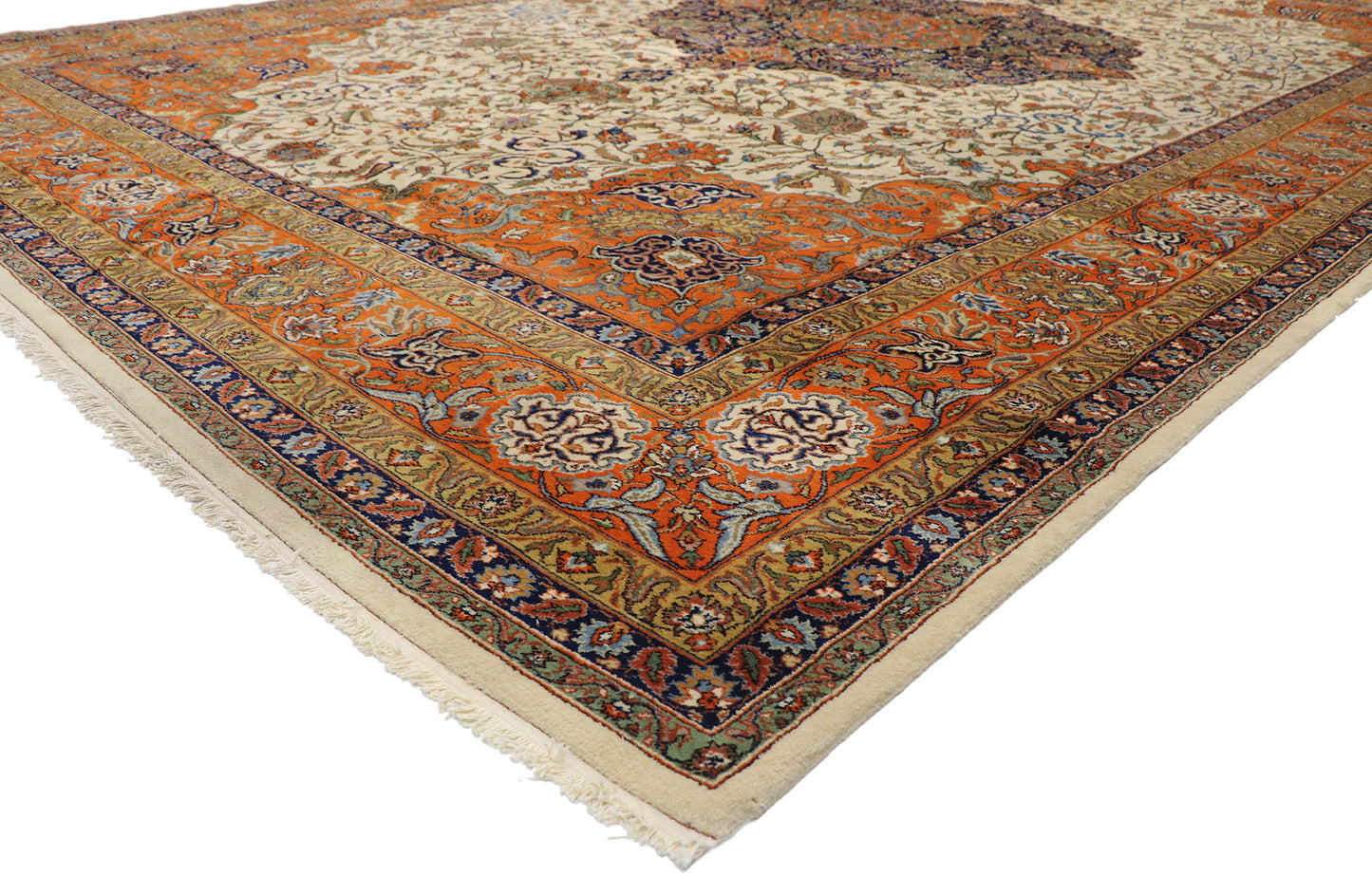 12 x 18 Vintage Romanian Mashhad Rug 76657