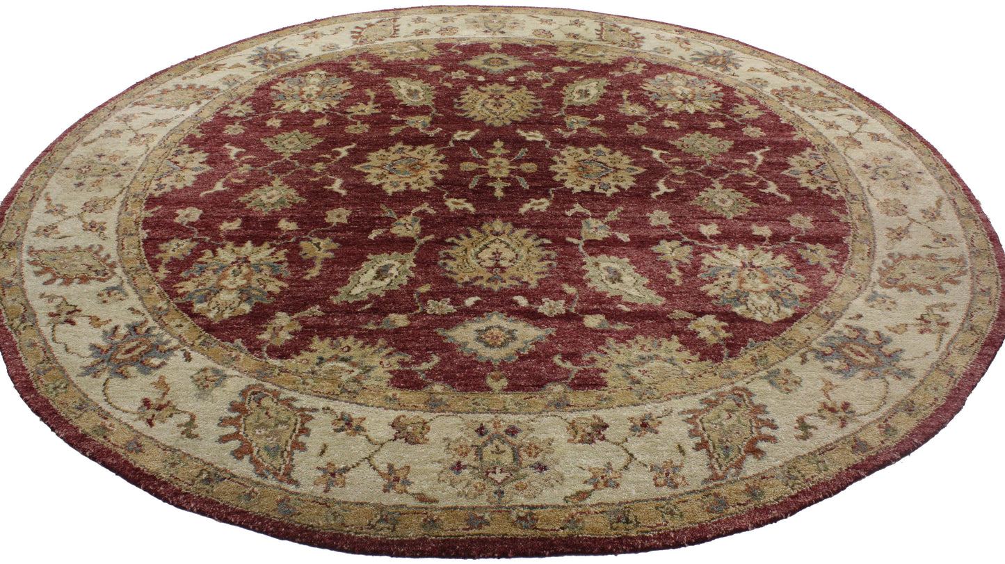8 x 8 Vintage Round Indian Rug 76662