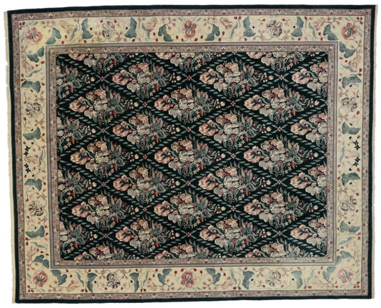 8 x 10 Vintage Chinese Floral Rug 76666